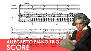 BEETHOVEN Allegretto for Piano Trio in B-flat major (WoO 39) Score