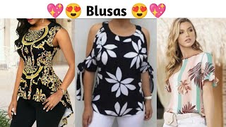 Lindas blusas bonitas de moda para Mujeres blusas 222k23