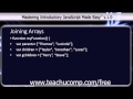 JavaScript Training Tutorial Joining Arrays