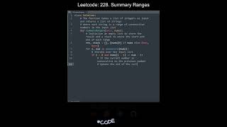 Leetcode 228. Summary Ranges in Python | Python Leetcode | Python Coding Tutorial | Python Code ASMR
