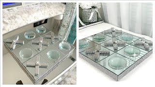 DIY Dollar Tree Glam Table Decor | DIY Dollar Tree Tic Tac Toe Board | Z Gallerie Dupe