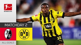 BVB Turn the Game Around | SC Freiburg - Borussia Dortmund 1-3 | All Goals | Matchday 2
