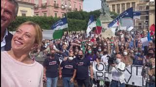 Giorgia Meloni: Grazie Vittoria (Ragusa)