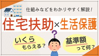 【住宅扶助】生活保護の住宅扶助についてわかりやすく解説 仕組みや支給される基準額の違いなど。