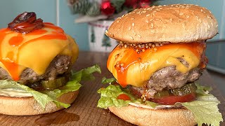 A delicious traditional juicy burger recipe! Rich taste!