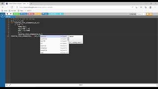 Reverse a List in Python using loop and Recursion