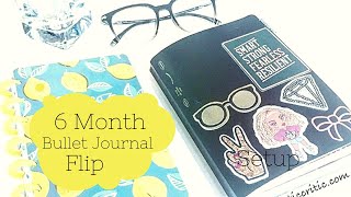 6 Month Bullet Journal Flip Through | B6 Stalogy 365