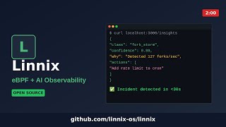 Linnix: eBPF + AI Observability for Linux | Quick Demo