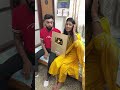 Unboxing my play button with my fiance♥️/ thanks for your love friends🥰/ #agvlogs#comedy #shorts