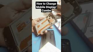 Mobile repairing How to change Mobile broken screen combo display