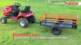 VEVOR Heavy Duty Steel ATV Dump Trailer - Haul 1500 lbs with Ease! 🚜