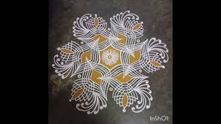 7*4 dots/தை வெள்ளி படி கோலம் /rangoli kolam designs/simple muggulu /beginners kolam