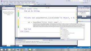 Input Box - Visual Basic