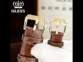 OLEVS Luxury brand Couple watches for Lover Fashion Casual leather Waterproof Quartz Mens Womens