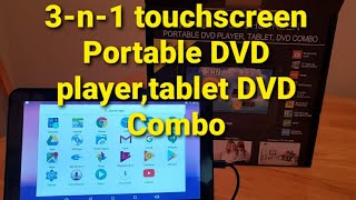 Unboxing And Quick  Set up of 9 Inch Touchscreen Portable DVD Player,DVD Combo