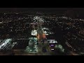 4K City Night Lights Drone Shot