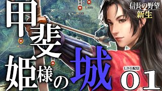 【信長の野望・新生：甲斐姫編01】1582勃発本能寺の変！味方にすると弱い北条家とともに、甲斐姫成田家、天下人秀吉を迎え撃つ！【Live配信／上級】