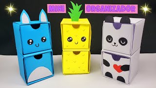 Como hacer un Organizador de Escritorio| DIY Origami Paper Craft |Organizador de piña, panda y zorro