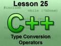 C++ Console Lesson 25: Type Conversion Operators