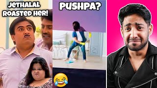 Jethalal Roasted this girl! 🤣 (Try not to Laugh Memes)