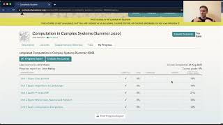 Computation in Complex Systems: CourseTutorial