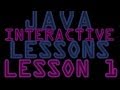 Java Interactive Programming Lessons For Beginners 1- Hello World Application