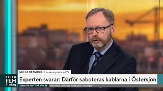 Experten: Därför saboteras kablarna i Östersjön | Efter fem | TV4 \u0026 TV4 Play