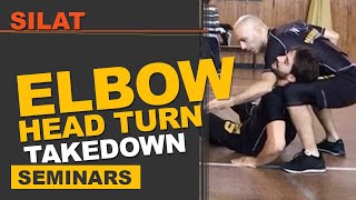 Silat: Elbow \u0026 Head Turn Takedown \u0026 Control