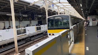 【鉄道走行音🚃】JR東日本E231系500番台八ミツA543編成 モハE231-627 走行音(三菱IGBT-VVVF) 浅草橋(JB-20)〜亀戸(JB-23)間