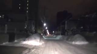 西14丁目線 [ #札幌市 360p 車載動画 雪道ドライブ]：南6条線交点～環状通交点