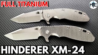 Full Titanium Hinderer XM 24 - Custom Scale from Berry Knives