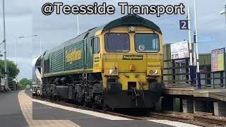 Freightliner 66505 Passing Longbeck For Boulby Potash