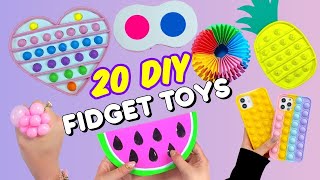 20 DIY - FIDGET TOY IDEAS - Viral TIKTOK Fidget Toys - Funny POP ITs and more..