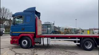 Scania 144 460 10 Tyre Sleeper Cab Flatbed (S78 THH - Law Trucks)