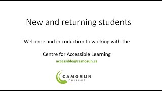 Working with the Centre for Accessible Learning