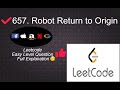 657 Robot Return to Origin | leetcode Easy Level Questions Complete Playlist in Python
