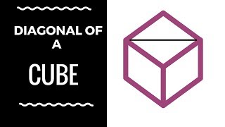 Diagonal length of a cube