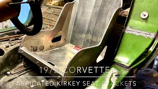 72 C3 Corvette Kirkey seat bracket fabrication and installation