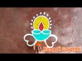 10 சிம்பிள் விளக்கு கோலங்கள் 3 dots rangoli small vilakku kolam with dots deepam muggulu simple