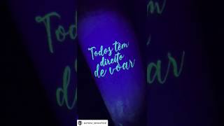 Beautiful UV LIGHT REACTIVE Tattoo By Artist: @sombra_tattooficial - using @MomsTattooInk