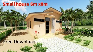 Design small house 6mx8m 48 sq | Free downloads