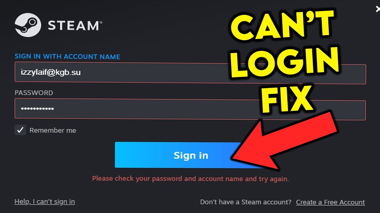 Steam Please Check Your Account Name And Password And Try 54 Off Steam Please Check Your Account Name And Password And Try 54 Off