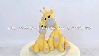 How to make a cute ‘Giraffe’ cake topper