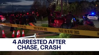 Milwaukee police chase, crash; 4 arrested | FOX6 News Milwaukee