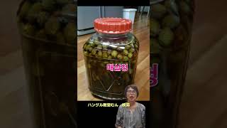 韓国語教室 オンライン対応　韓国梅エキス　梅シロップ韓国料理に欠かせない #Shorts