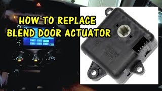 HOW TO REPLACE a HVAC BLEND DOOR ACTUATOR | 2007 Hummer H3 - Ticking noise in Dash