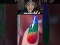 quick nail tips rainbow ombré nail technique shorts