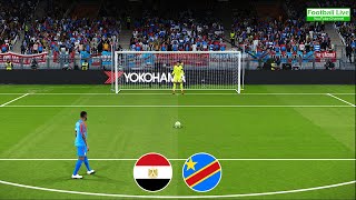 Egypt vs DR Congo - Penalty Shootout 2024 | 1/8 Final African Cup of Nations 2023 | PES Gameplay