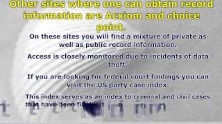 Searching Through Online Public Records Databases
