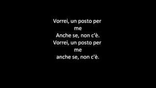 Un posto per me ~ Andrea Nardinocchi testo